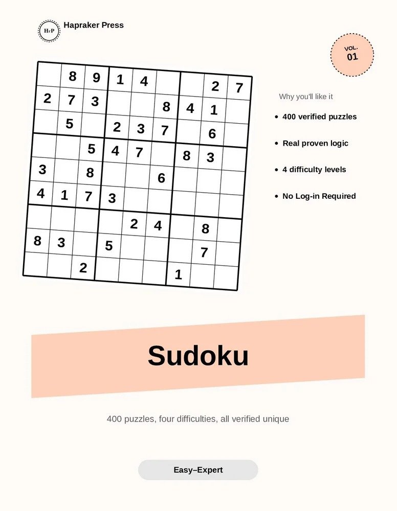 Sudoku Vol. 1 cover